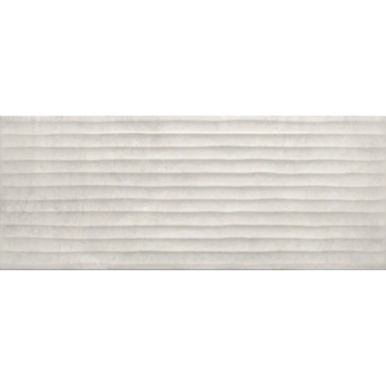 Πλακάκι Milan Perla Relieve Decor 28Χ70 Ανοιχτό Γκρι Γυαλιστερό 